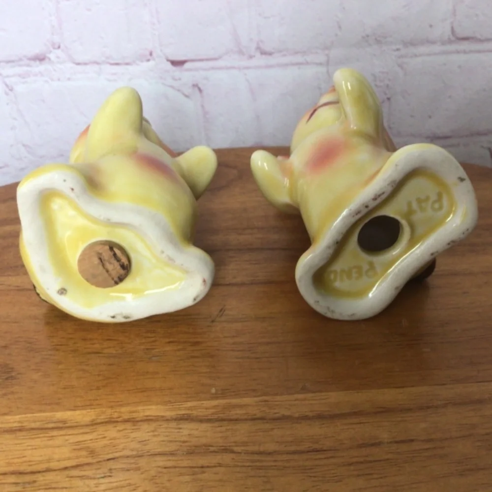 Vintage Animal Friends Ceramic Salt and Pepper Shakers